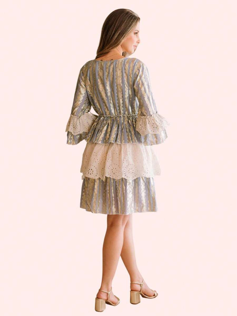 Vestido Deusa Aura Dourada