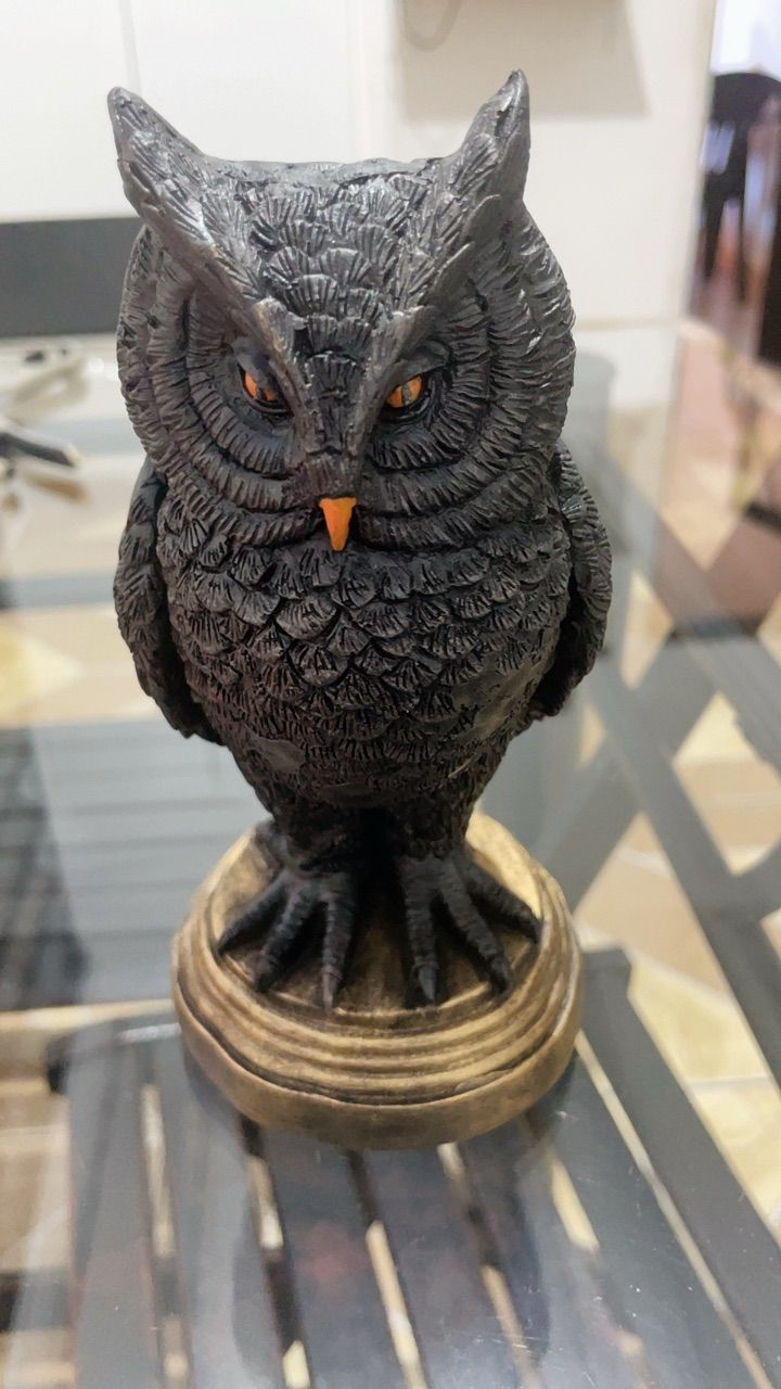 Castiçal Coruja Negra