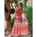 Saia Longa Patchwork Boho Chic
